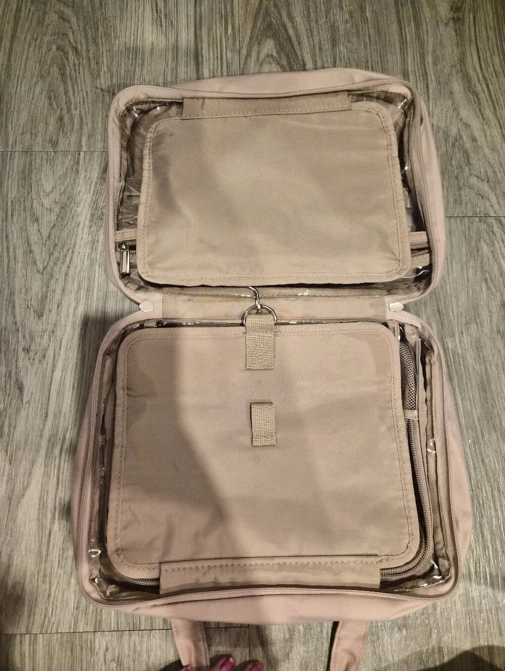 Quilted Light Pink Travel Tote Bag